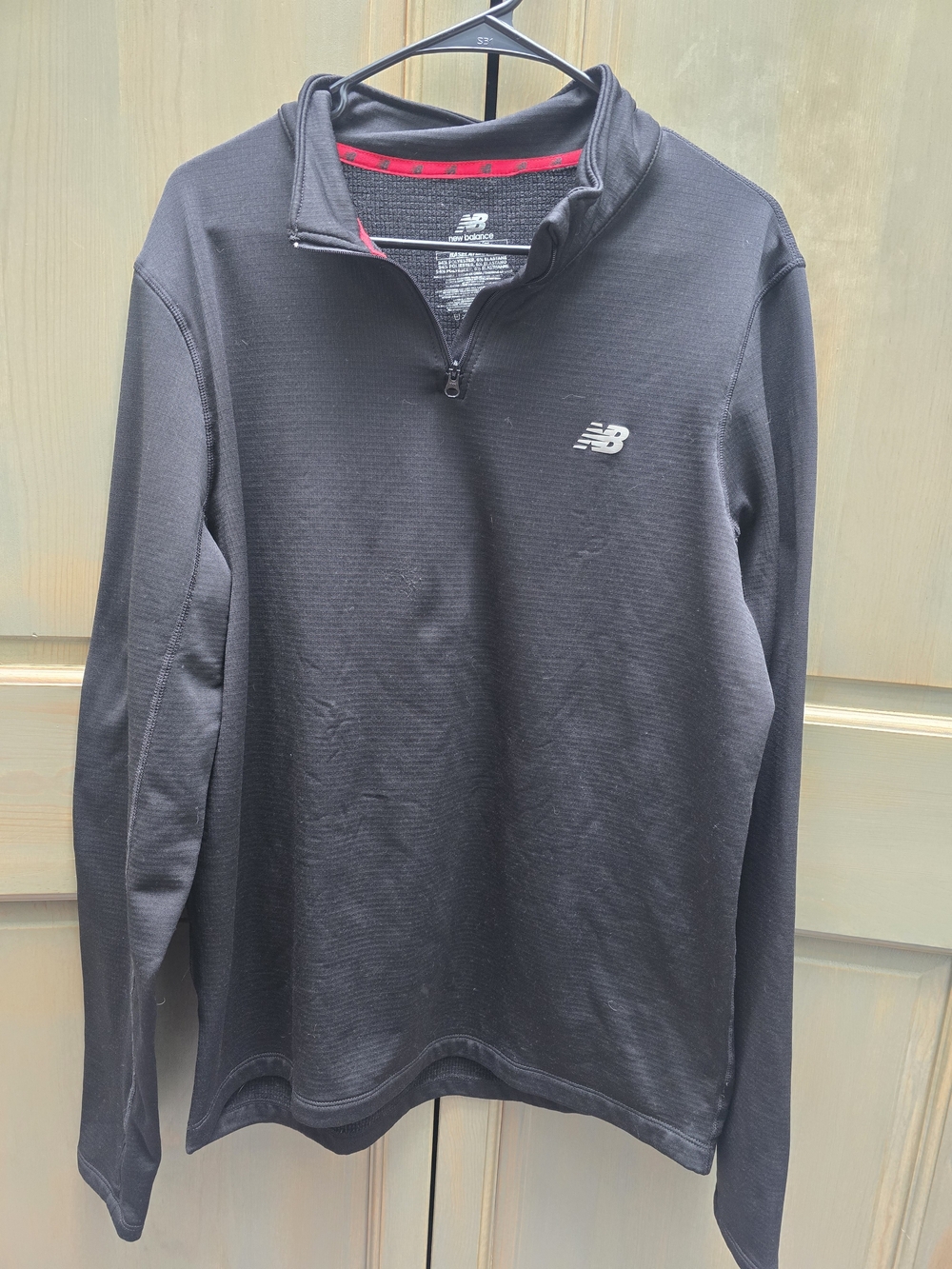 New Balance Men's Black Quarter-Zip Pullover